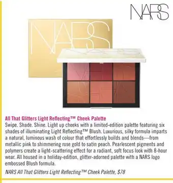 Shoppers Drug Mart Nars all that glitters light reflecting cheek palette offer