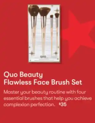 Shoppers Drug Mart Quo beauty flawless face brush set offer