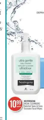 Shoppers Drug Mart Neutrogena facial cleansers offer