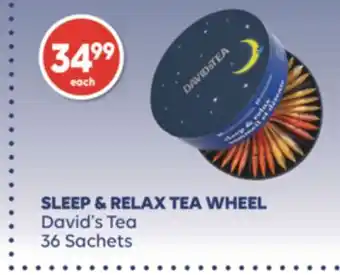 Shoppers Drug Mart Sleep & relax tea wheel david's tea offer
