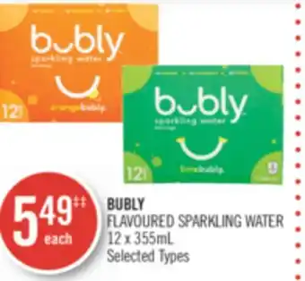 Shoppers Drug Mart Bubly flavoured sparkling water offer