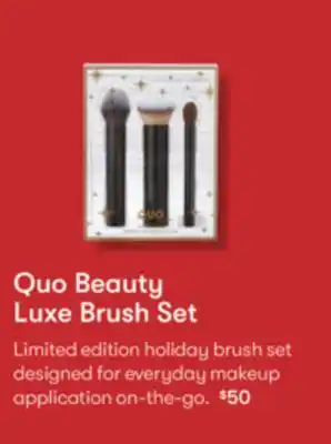 Shoppers Drug Mart Quo beauty luxe brush set offer