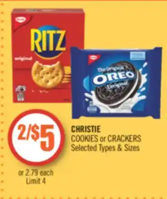 Shoppers Drug Mart Christie cookie or crackers offer