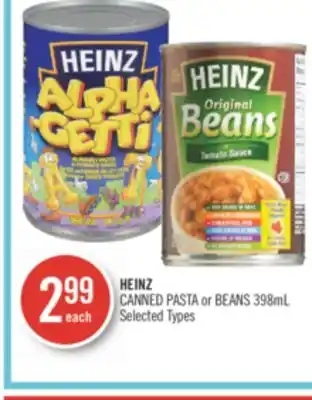Shoppers Drug Mart Heinz canned pasta or beans offer