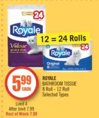 Shoppers Drug Mart Royale bathroom tissue offer
