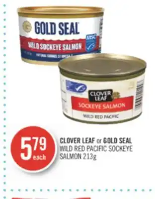 Shoppers Drug Mart Clover leaf or gold seal wild red pacific sockeye salmon offer