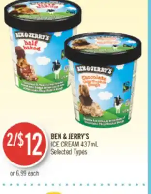 Shoppers Drug Mart Ben & jerry's ice cream offer