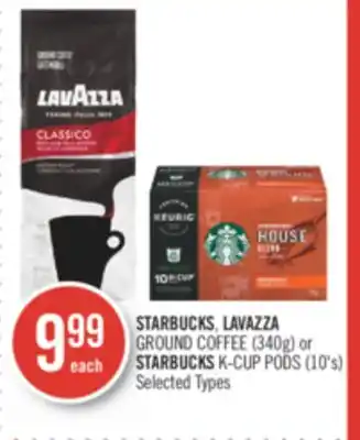 Shoppers Drug Mart Starbucks, lavazza ground coffee (340g) or starbucks k-cup pods (10's) offer