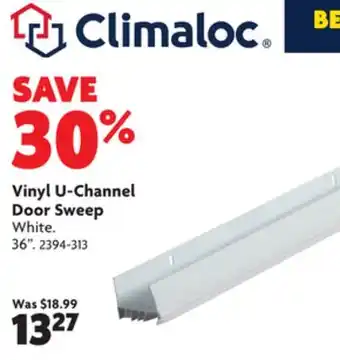 Home Hardware Vinyl u-channel door sweep offer