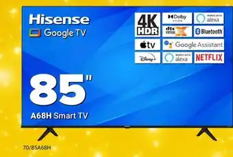 Visions Electronics Hisense a68h smart tv 85 offer