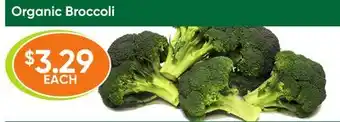 Healthy Planet Organic broccoli offer