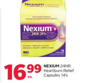 Rexall Nexium 24hr heartburn relief capsules offer