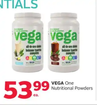 Rexall Vega one nutritional powders offer