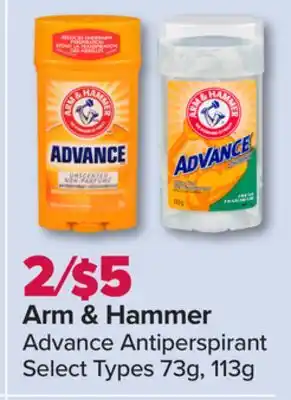 PharmaChoice Arm & hammer advance antiperspirant offer