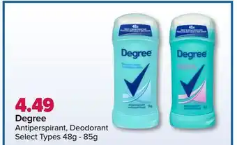 PharmaChoice Degree antiperspirant, deodorant offer