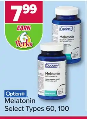 PharmaChoice Option+ melatonin offer