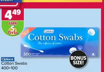PharmaChoice Option+ cotton swabs offer