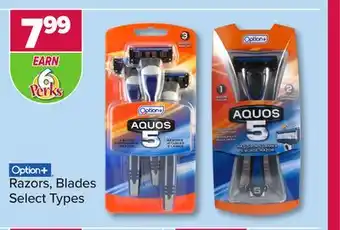 PharmaChoice Option+ razors, blades offer