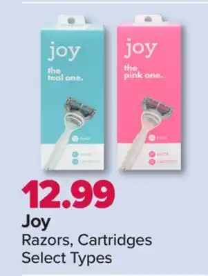 PharmaChoice Joy razors, cartridges offer