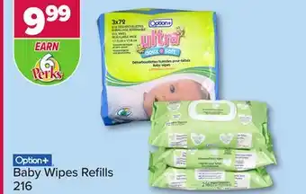 PharmaChoice Option+ baby wipes refills offer