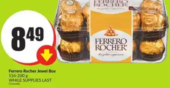 FreshCo Ferrero rocher jewel box 156-200 g offer