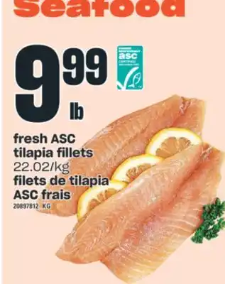 Valu-mart Filets de tilapia asc frais offer