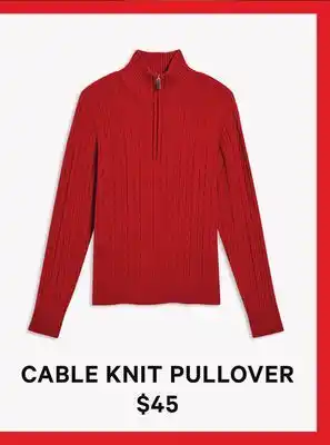 Joe Fresh Cable knit pullover offer