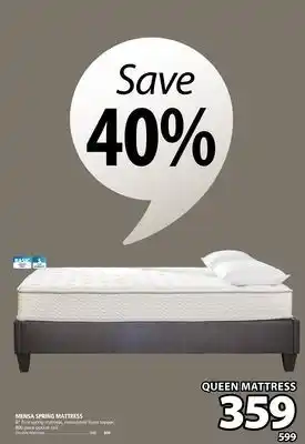 JYSK Mensa spring mattress offer