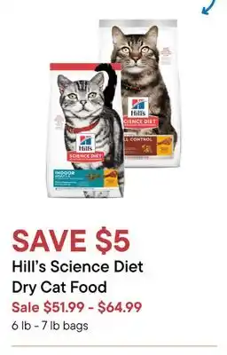 Petvalu Hill's science diet dry cat food offer