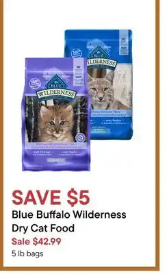 Petvalu Blue buffalo wilderness dry cat food offer