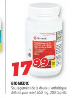 Familiprix Biomedic arthritis pain relief offer