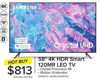Leon's Samsung 58 cuhd 4k smart tv un58cu7000fxzc offer