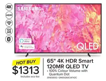 Leon's Samsung 65 qled 4k smart tv qn65q60cafxzc offer