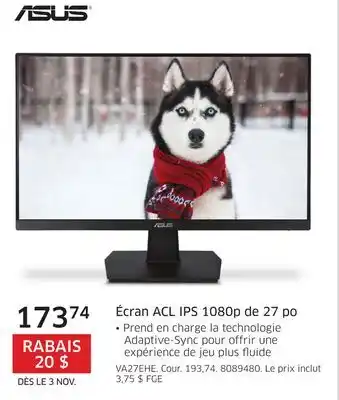 The Source Écran acl ips 1080p de 27 po asus offer