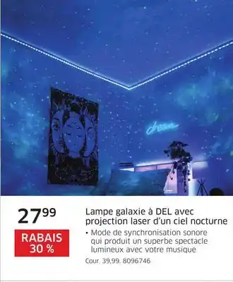 The Source Lampe galaxie à del avec projection laser d'un ciel nocturne offer