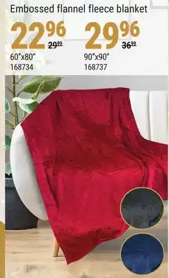 Rossy Embossed flannel fleece blanket offer