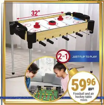 Rossy Foosball and air hockey table offer
