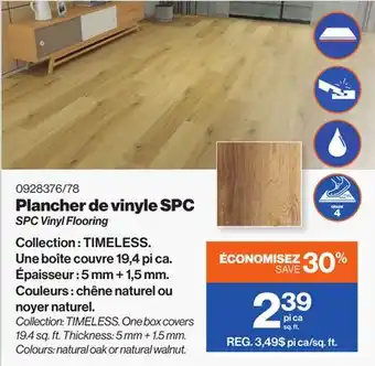 Patrick Morin Spc vinyl flooring offer