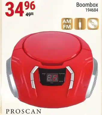 Rossy Proscan boombox offer