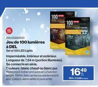 Patrick Morin Danson set of 100 led lights offer