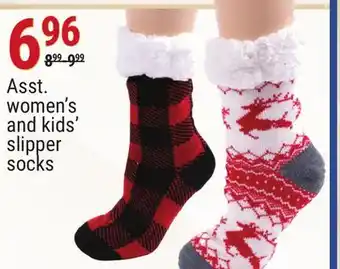Rossy Asst. women's and kids' slipper socks offer
