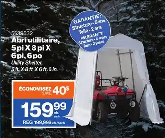 Patrick Morin Utility shelter offer