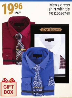 Rossy Men's dress shirt with tie offer