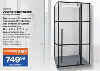 Patrick Morin Rectangular shower offer