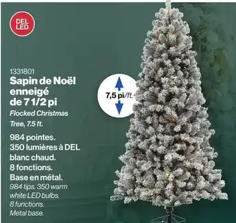 Patrick Morin Flocked christmas tree, 7.5 ft offer