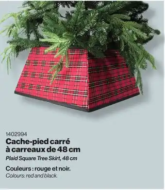 Patrick Morin Plaid square tree skirt, 48 cm offer