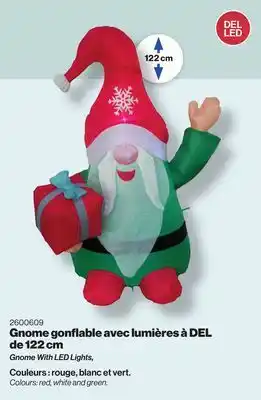 Patrick Morin Gnome with led lights, 122 cm offer
