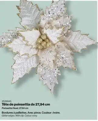 Patrick Morin Poinsettia head, 27.94 cm offer