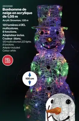 Patrick Morin Acrylic snowman, 1.05 m offer