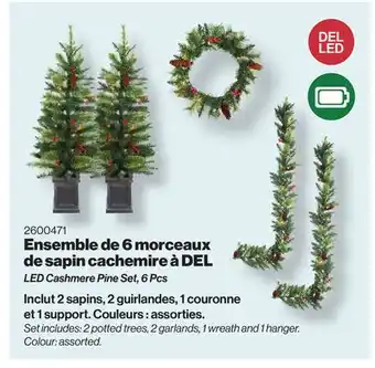 Patrick Morin Led cashmere pine set, 6 pcs offer